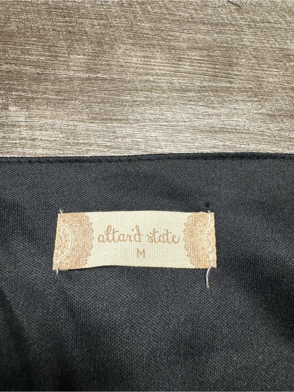 Altard State Long Sleeve Black Dress with White Stars Size Medium - Picture 6 of 8